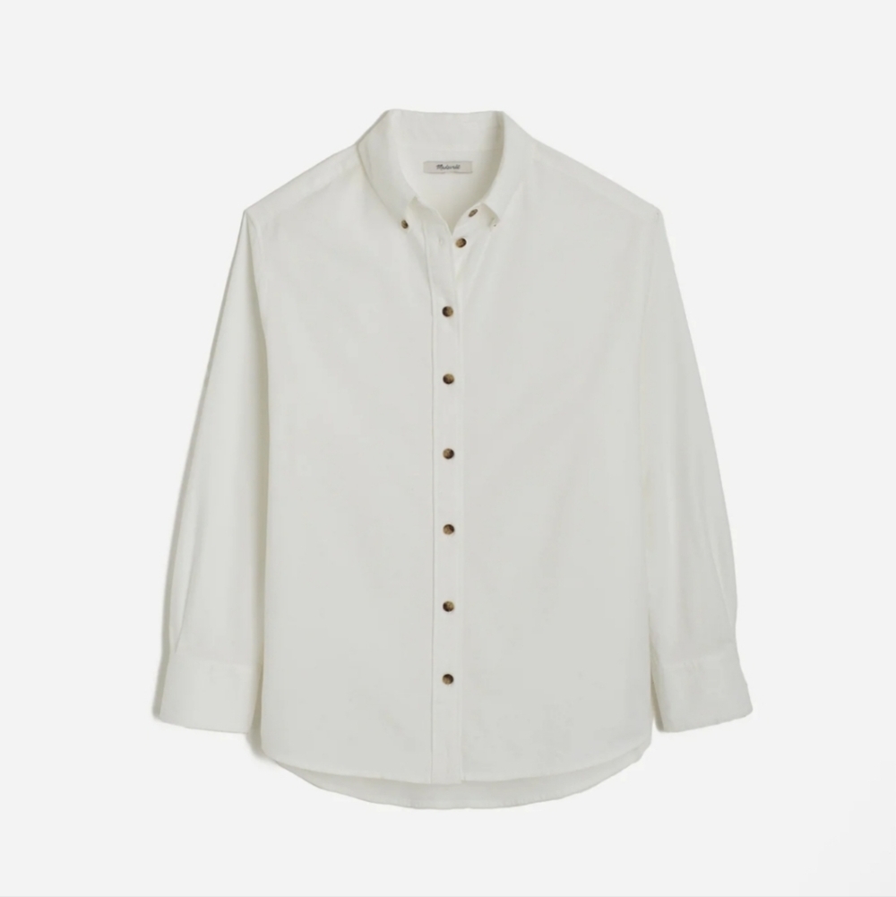 J Crew Oversized Oxford Button Up Shirt XS NS342 NWT
